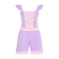 thumbnail image 5 of Mono de princesa con temática de Disney para niñas, ropa de manga voladora, una pieza, corta, sirena, Moana, Mirabel, Anna, Verano, 5 of 5