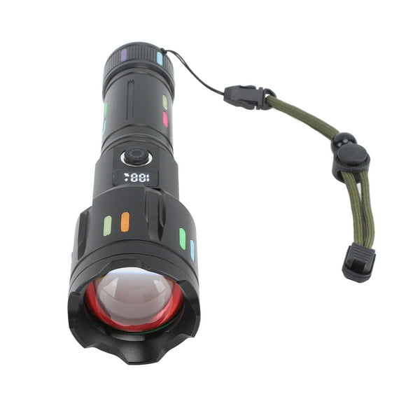 LED Flashlights, Handheld LED Flashlights High Sealing White Imitation Shark Fin Shell for Outdoor