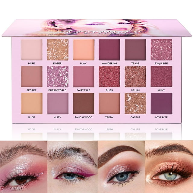 Paleta de sombras de ojos UCANBE Professional 18 colores nude