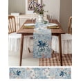 thumbnail image 6 of Coastal Octopus Burlap Cotton Table Runner 14x72 Inches Long, Ocean Nautical Conch Coral Fish Shells Farmhouse Table Runners, Outdoor Dining Tablecloths Decor for Baby Shower/Party/Wedding, 6 of 6