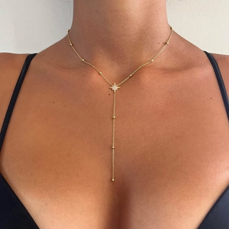 KKLDOGS Layered Gold Necklaces for Women, 14K Plated Gold Sterling Silver Plated Dainty Pendant Necklace Set with Cubic Zirconia,Stackable Chain Choker,Trendy Personalized Jewelry Gift Non Tarnish