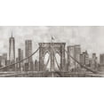 thumbnail image 2 of Harper, Ethan 14x9 Black Ornate Wood Framed with Double Matting Museum Art Print Titled - New York Panoramic, 2 of 4