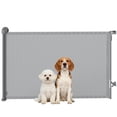 thumbnail image 1 of PawHut Retractable Dog Gate, Extends to 55" Wide, Mesh Pet Gate, 1 of 10