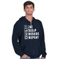 thumbnail image 5 of Eat Sleep Rescue Repeat Firefighter Zip Up Hoodie Men's Women's Brisco Brands S, 5 of 6