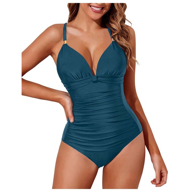 WILLBEST Trajes de Baño Mujer Dos Piezas Traje de Baño de Color A La Moda Para Mujer Traje de Baño Estilo Bikini Sexy Para Playa