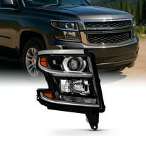 AKKON - For 2015-2020 Chevy Suburban Tahoe Pickup OE Direct Replacement Projector Black Headlight (Passenger Right Side)
