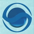 thumbnail image 1 of Ahgly Company Machine Washable Indoor Square Transitional Blue Area Rugs, 6' Square, 1 of 7