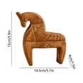 thumbnail image 3 of Dvkptbk Nordical Style Horse Rocking Horse Table Decorations Home Decoration Pines Horse Rocking Horse Crafts home decor, 3 of 6