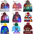 thumbnail image 2 of ON SALE! 2024 New Year LED Knitted Christmas Hat Beanie Light Up Illuminate Warm Hat For Kids Adults New Year Christmas Decor, 2 of 4