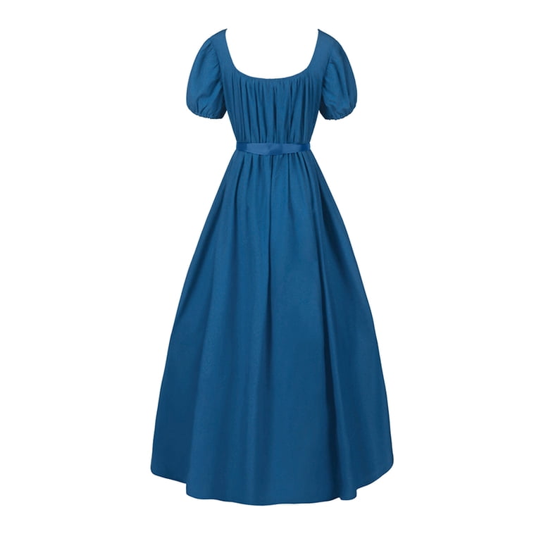 knee length dresses for ladies Regency Era Black Empire Waist Dress with Sheer Puff Sleeves and Tonal –  WonderlandByLilian main image 1