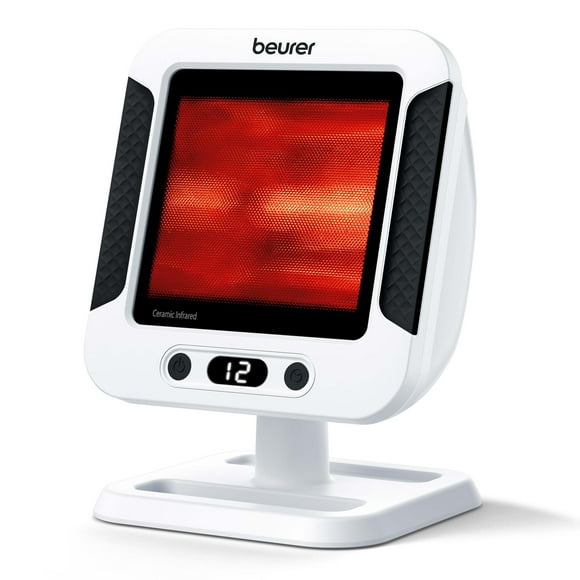Beurer IL60 Infrared Heat Lamp for Red Light Therapy for Face, Body, Sinus & Skin, Pain Relief & Muscle Recovery, Adjustable Treatment Time, Protective Eyewear Included