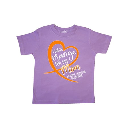 

Inktastic I Wear Orange for my Mom Multiple Sclerosis Awareness Gift Toddler Boy or Toddler Girl T-Shirt