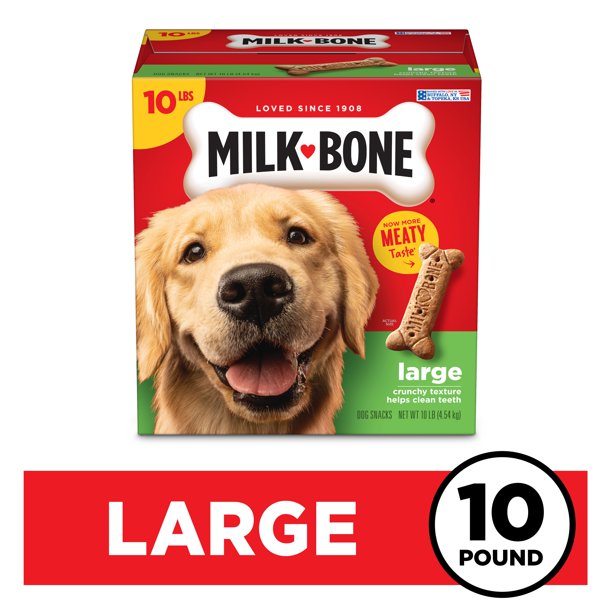 MilkBone Original Dog Treats for Large Dogs, 10 Pounds