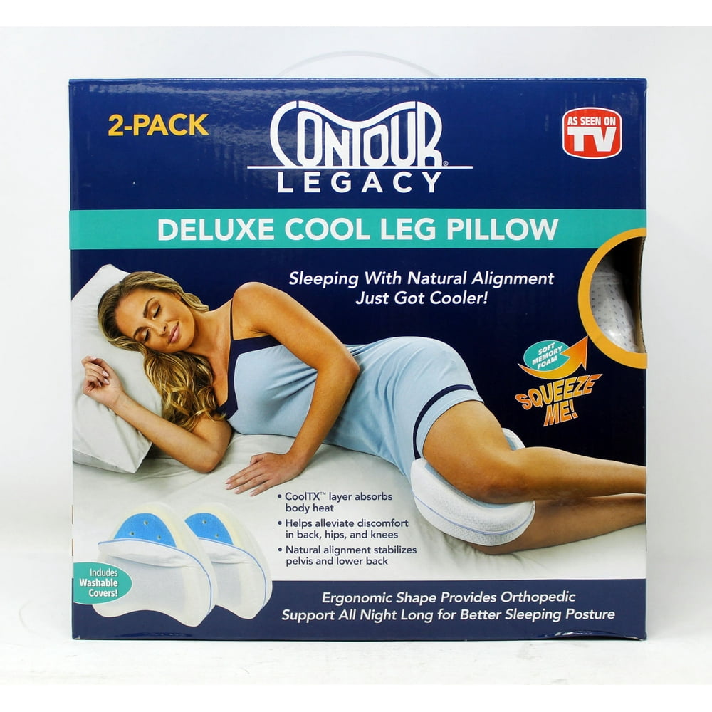 Contour Legacy Deluxe Cool Leg Pillow 2 Pack