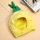 thumbnail image 4 of FELTECHELECTR Sombrero de piña, gorra de piña tropical, divertido sombrero de peluche, tocado de fruta, accesorio fotográfico, suministros para fiestas, 4 of 6