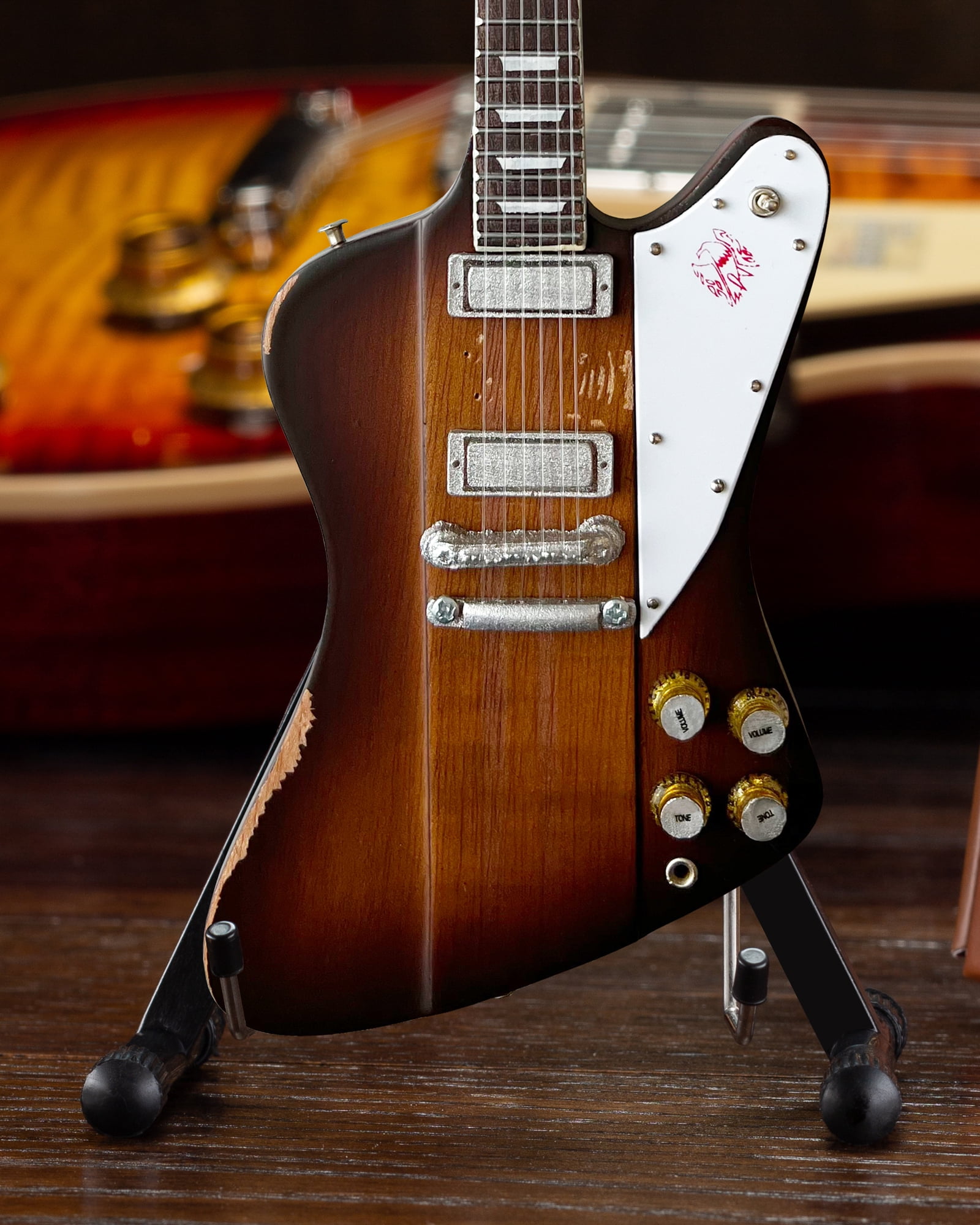 Johnny Winter Gibson Firebird V 1963 Sunburst 10 Inch Miniature Guitar