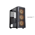 thumbnail image 5 of DIYPC S3-BK-ARGB Black USB3.0 Steel/ Tempered Glass ATX Mid Tower Gaming Computer Case w/ Tempered Glass Panel and 3 x ARGB LED Fans x Front (Pre-Installed), 5 of 20