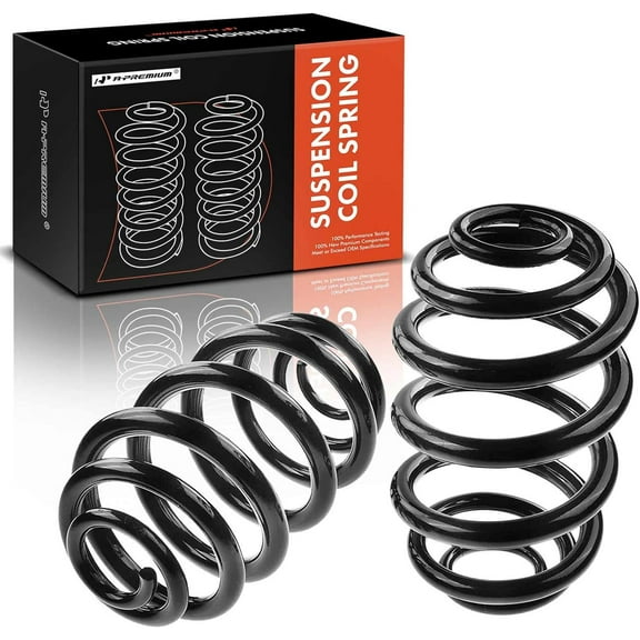A-Premium 2Pcs Rear Suspension Coil Spring Set Compatible with BMW X3 2004-2010 L6 2.5L 3.0L Sport Utility, Driver and Passenger Side, Replace# 33533413081