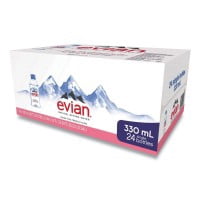 Evian Natural Spring Water, 11.2 oz Bottle, 24/Carton, Each