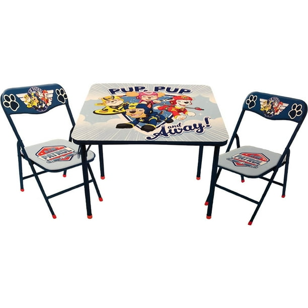 skye paw patrol table and chair set