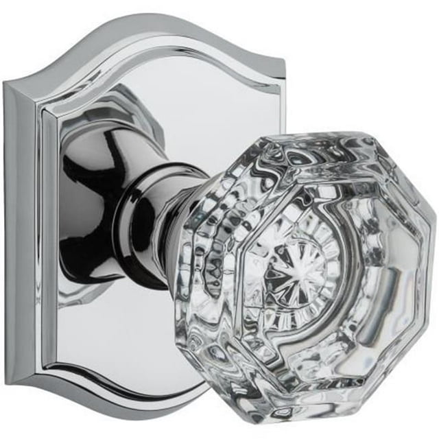 Baldwin Ensqucr141 Ensemble de Levier de Porte d'Entrée à Clé à Cylindre Simple Carré et 44; Chrome Poli