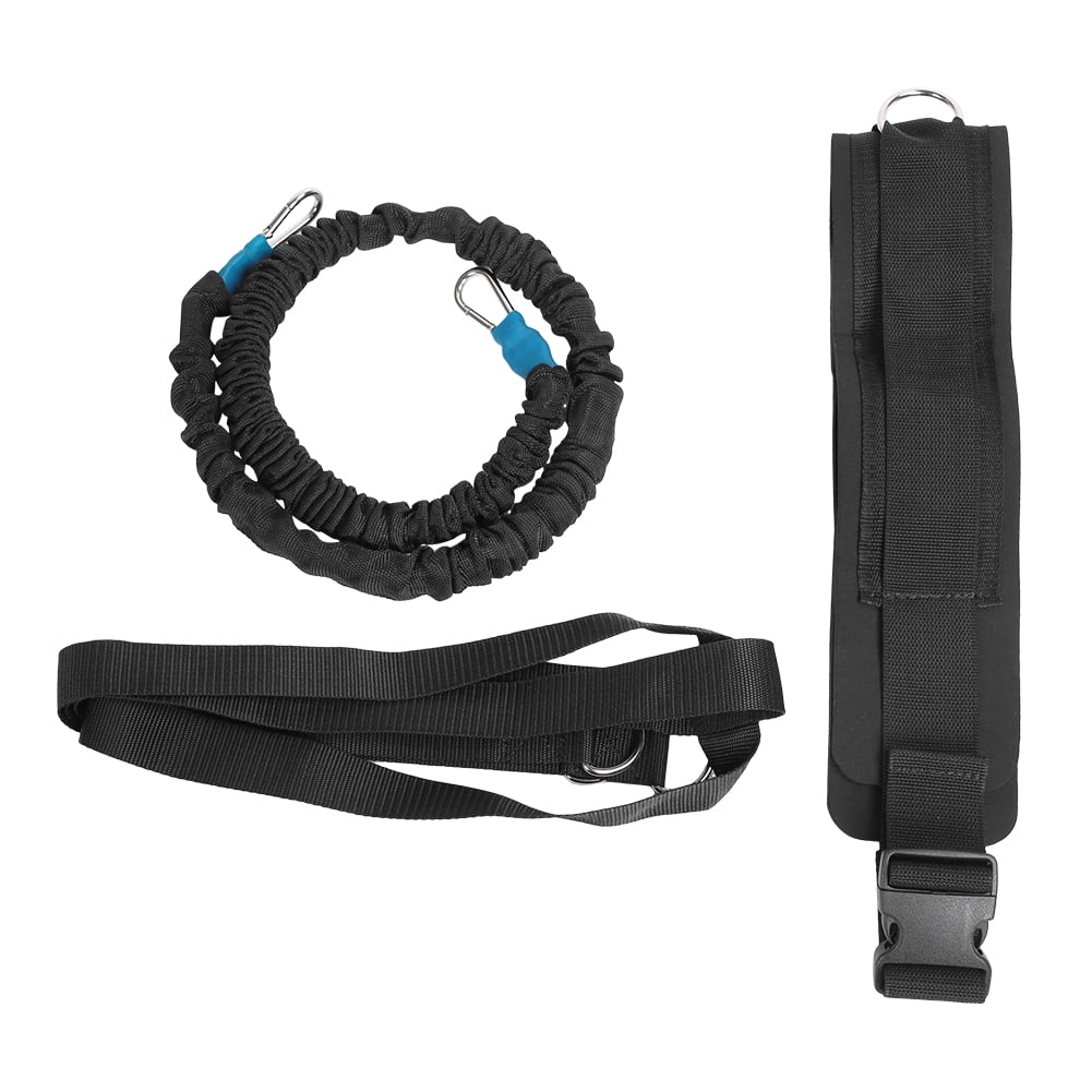 YAHHU Multi-Functional Resistance Trainer Acceleration Speed Cord Rope Set for Sports Running Training Exercise Bands with 4-Ring Cross Strap