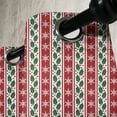 thumbnail image 3 of Ambesonne Snowflake Grommet Curtain, Holly Berries Banner, 50" x 120", Ruby Fern Green, 3 of 6