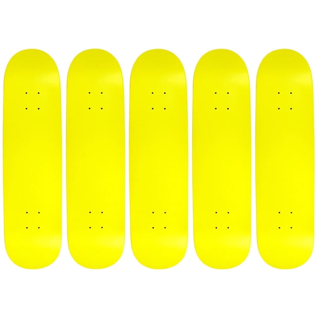 Tabla de Skate Moose 8.25" Amarillo Neón 7 Capas de Arce