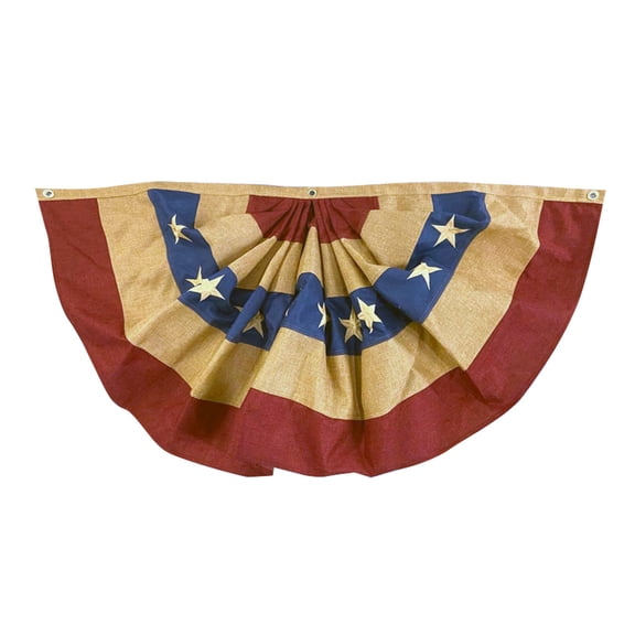 Briarwood Lane Burlap Patriotic Bunting 72" x 36"