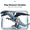 Blue, variant on HNZENBW Dinosaur Robot Toy,Electric T-Rex with Walking,Spray Feature,Dinosaur Egg ,LED Lights & Realistic Roar,Gift for Boys Girls