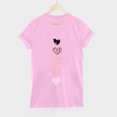 thumbnail image 4 of Virmaxy Hauts Graphiques Cœur d'Amour pour Femmes Saint-Valentin Imprimé Saint-Valentin Col Rond Manches Courtes Haut/chemise Rose-C TG, 4 of 5