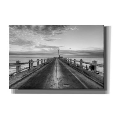 Epic Graffiti 'Carpinteria Pier View II' by Chris Moyer, Giclee Canvas Wall Art, 60"x40"