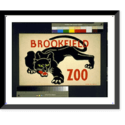 Historic Framed Print, Brookfield Zoo - 3, 17-7/8" x 21-7/8"