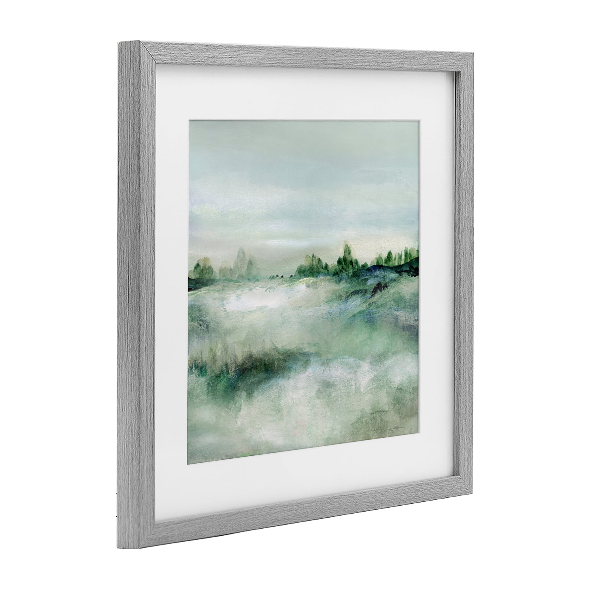 Stupell Industries Far Reaching Meadow Gray Framed Print Under Glass, design by Carol Robinson