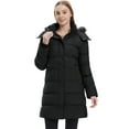 thumbnail image 6 of Wantdo Women's Recycled Coat Warm Winter Coat Waterproof Jacket Long Puffer Jacket Black L, 6 of 12