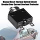 thumbnail image 2 of 20A Manual Reset Thermal Switch Circuit Breaker Over Current Overload Protector, 2 of 5