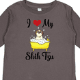 thumbnail image 4 of Inktastic I Love My Shih Tzu Dog Gifts Boys or Girls Long Sleeve Toddler T-Shirt, 4 of 5