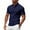 Navy, variant on WTOBBY Men's Casual Short Sleeve Polo Shirt Breathable, Quick Dry Fabric, Business Casual Collared Shirt for Men, Lightweight Moisture Wicking Top for Everyday Wear,Black L