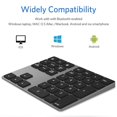 thumbnail image 2 of Tecla numérica Bluetooth JOYEKY, 34 teclas, USB C, recargable, 2 of 7