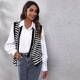 thumbnail image 2 of SWSMCLT Women's Button Fashion Loose Deep V Neck V Neck Sweater Vest Knit Soft Cute Asymmetrical Sweater Black Large, 2 of 4