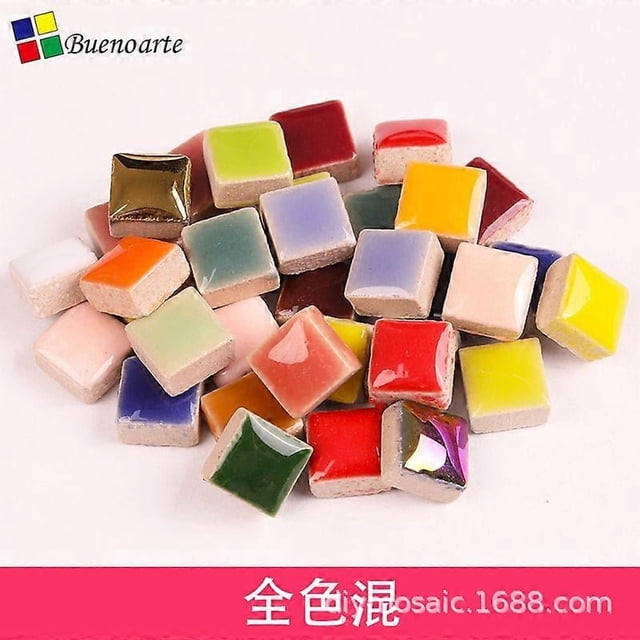 Ceramic Mosaic Tiles 200g For Crafts Square Shapes Mosaic Tile For Diy Projects Home Decoration Art Crafts Pieces Classroom Supplies