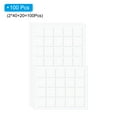 thumbnail image 3 of Unique Bargains 1' Double Sided Adhesive Dots, 100 Pack Clear Sticky Tack Square Mounting Putty Removable Adhesive Putty, 3 of 7