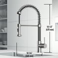 thumbnail image 4 of VIGO Edison Single Handle Pull-Down Sprayer Kitchen Faucet in Stainless Steel, 4 of 17
