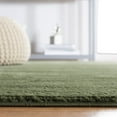 thumbnail image 4 of SAFAVIEH Revive Hyram Solid Polyester Area Rug, Green, 4' x 6', 4 of 8