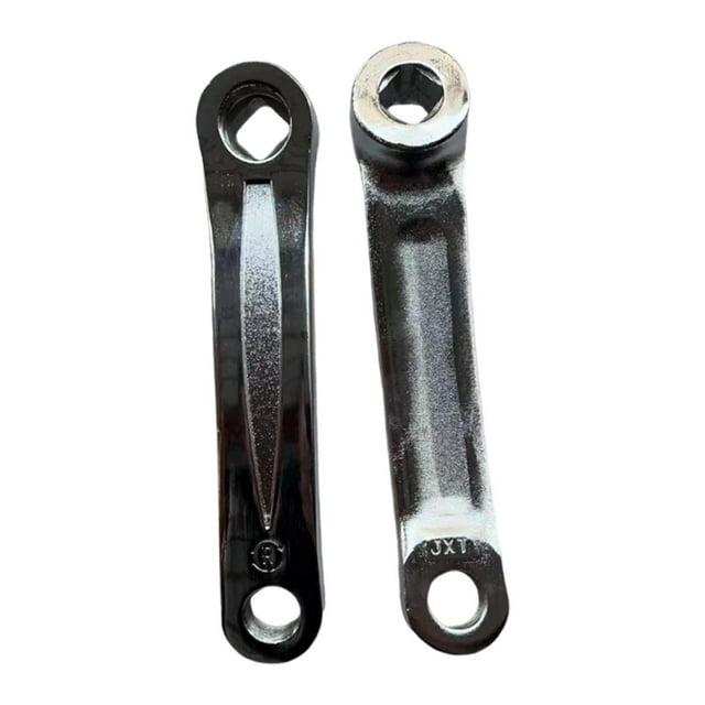 2 piezas de brazo de manivela de 21 cm de longitud, repuesto de metal profesional, ligero, fácil instalación, accesorio resistente para bicicleta de