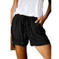thumbnail image 2 of Pantalones cortos casuales con cordón, pantalones cortos casuales para mujer, pantalones cortos elásticos con cintura elástica para mujer, pantalones cortos deportivos para mujer, durabilidad mejorada, 2 of 3