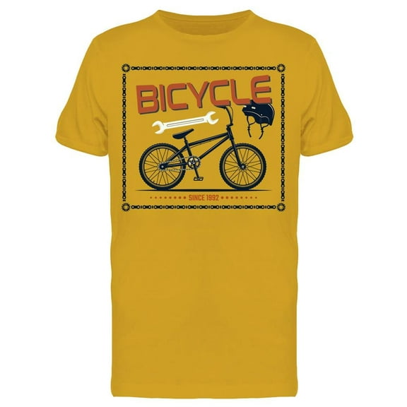 Bicycle Shop Poster T-Shirt Men -Image by Shutterstock, Male Large