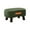 Green, variant on KQJQS Velvet Foot Stool with Handle – Small Curved Ottoman with Wooden Legs, Padded Seat, for Living Room, Couch, Step or Footrest Use