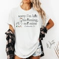 thumbnail image 3 of "Sorry I'm Late His Timing Not Mine" T-Shirt – Humorous Faith-Based Tee with Goose Graphic & Ecclesiastes 3:1 Scripture, 3 of 6