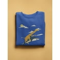 thumbnail image 3 of Image Conscious Giraffe Riding A Shark Sweatshirt Women -Jay Fleck Designs, Female XX-Large, 3 of 4